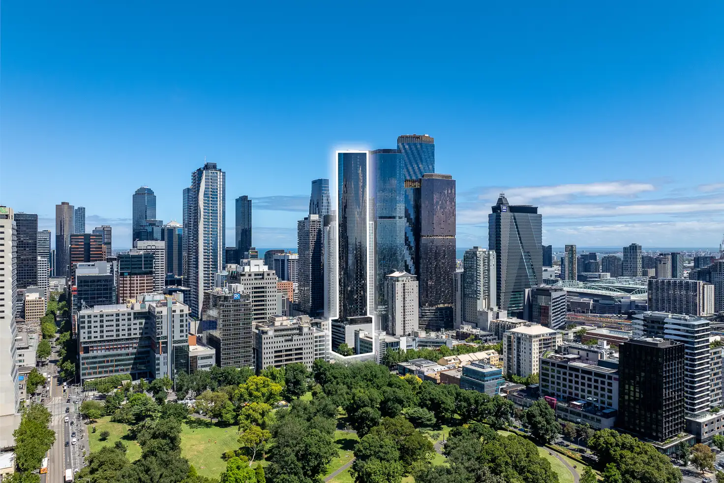 Main view of Homely apartment listing, 1805/301 King Street, Melbourne VIC 3000