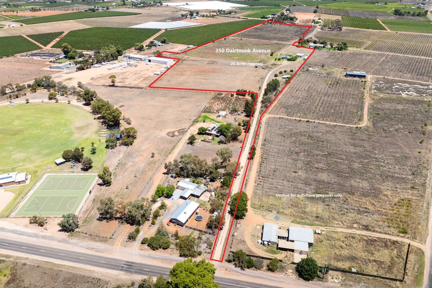 Main view of Homely rural property listing, 350 Dairtnunk Avenue, Cardross VIC 3496
