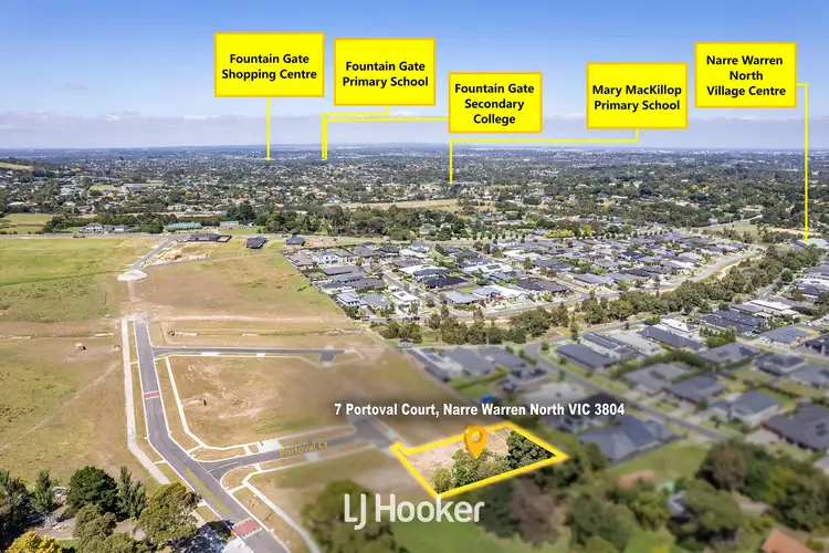 Third view of Homely land listing, 7 Portoval Court, Narre Warren North VIC 3804