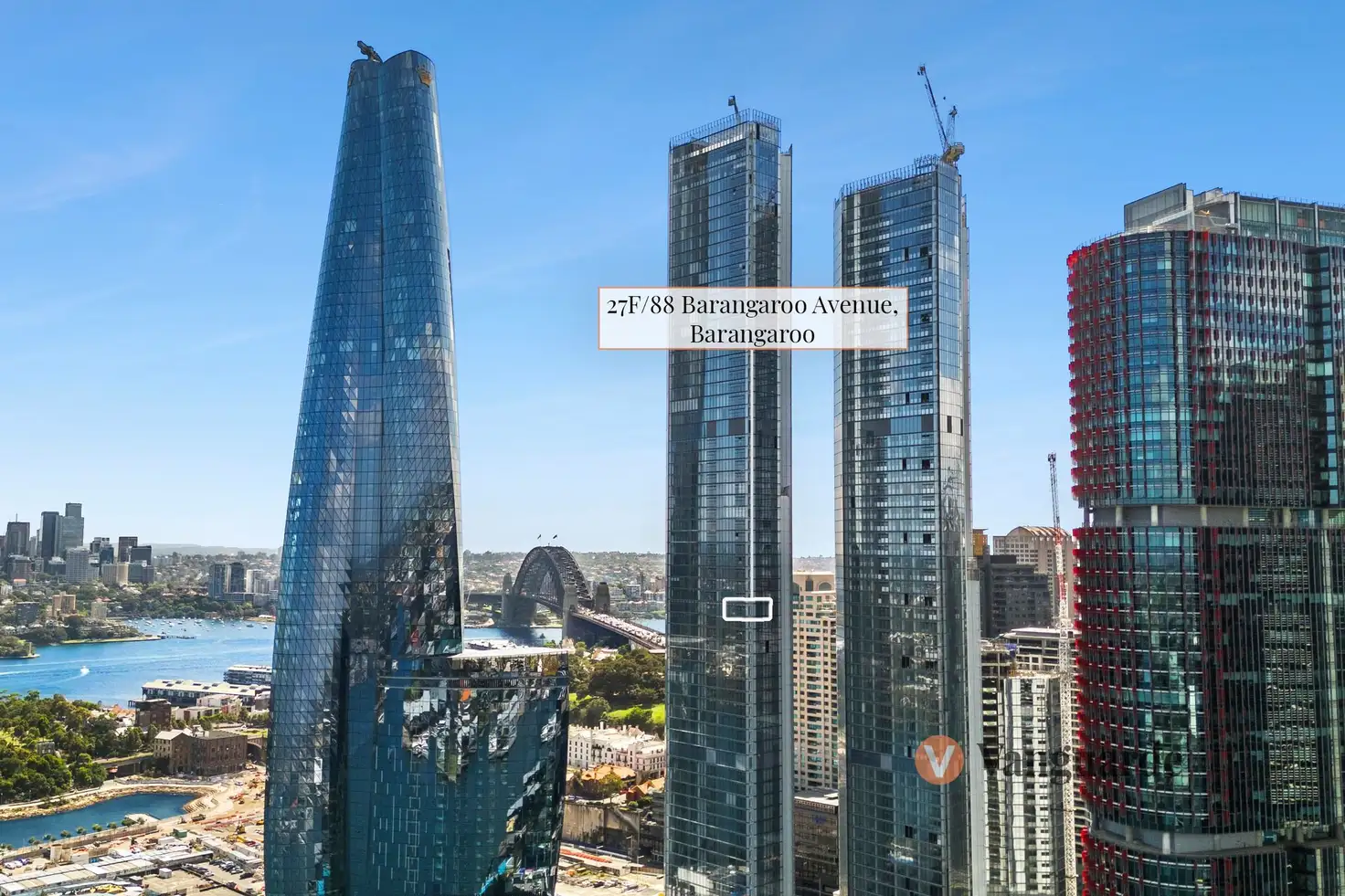 Main view of Homely apartment listing, 27F/88 Barangaroo Avenue, Sydney NSW 2000