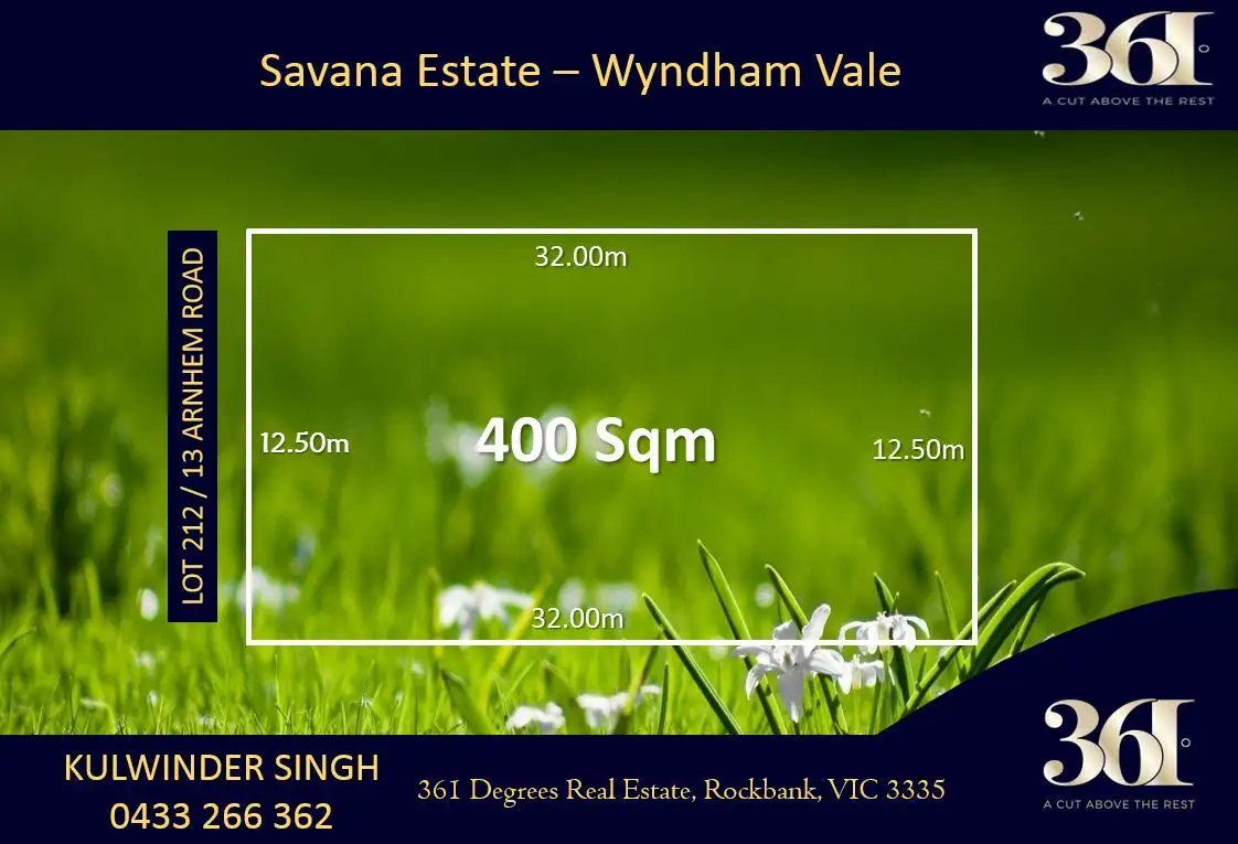 Main view of Homely land listing, 13 Arnhem Road, Wyndham Vale VIC 3024