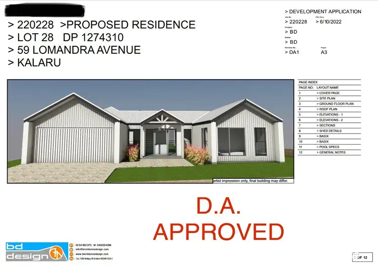 Second view of Homely land listing, 59 Lomandra Avenue, Kalaru NSW 2550