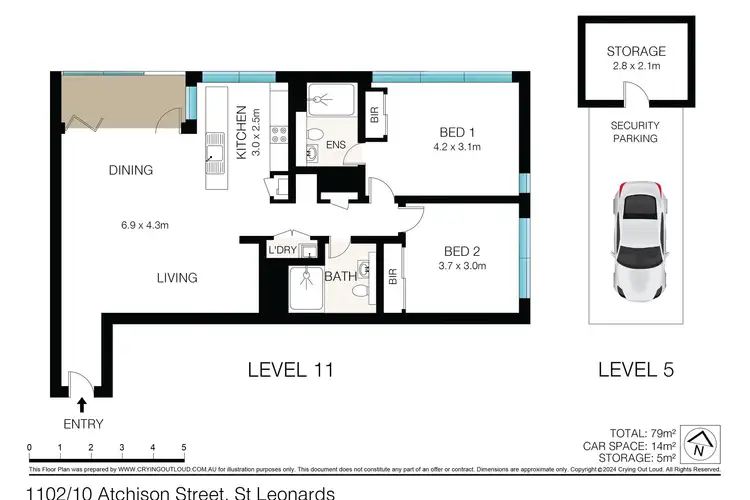 Sixth view of Homely apartment listing, 1102/10 Atchison Street, St Leonards NSW 2065
