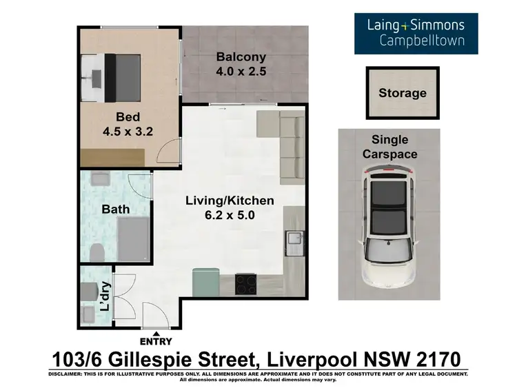 Fifth view of Homely apartment listing, 103/6 Gillespe Street, Liverpool NSW 2170