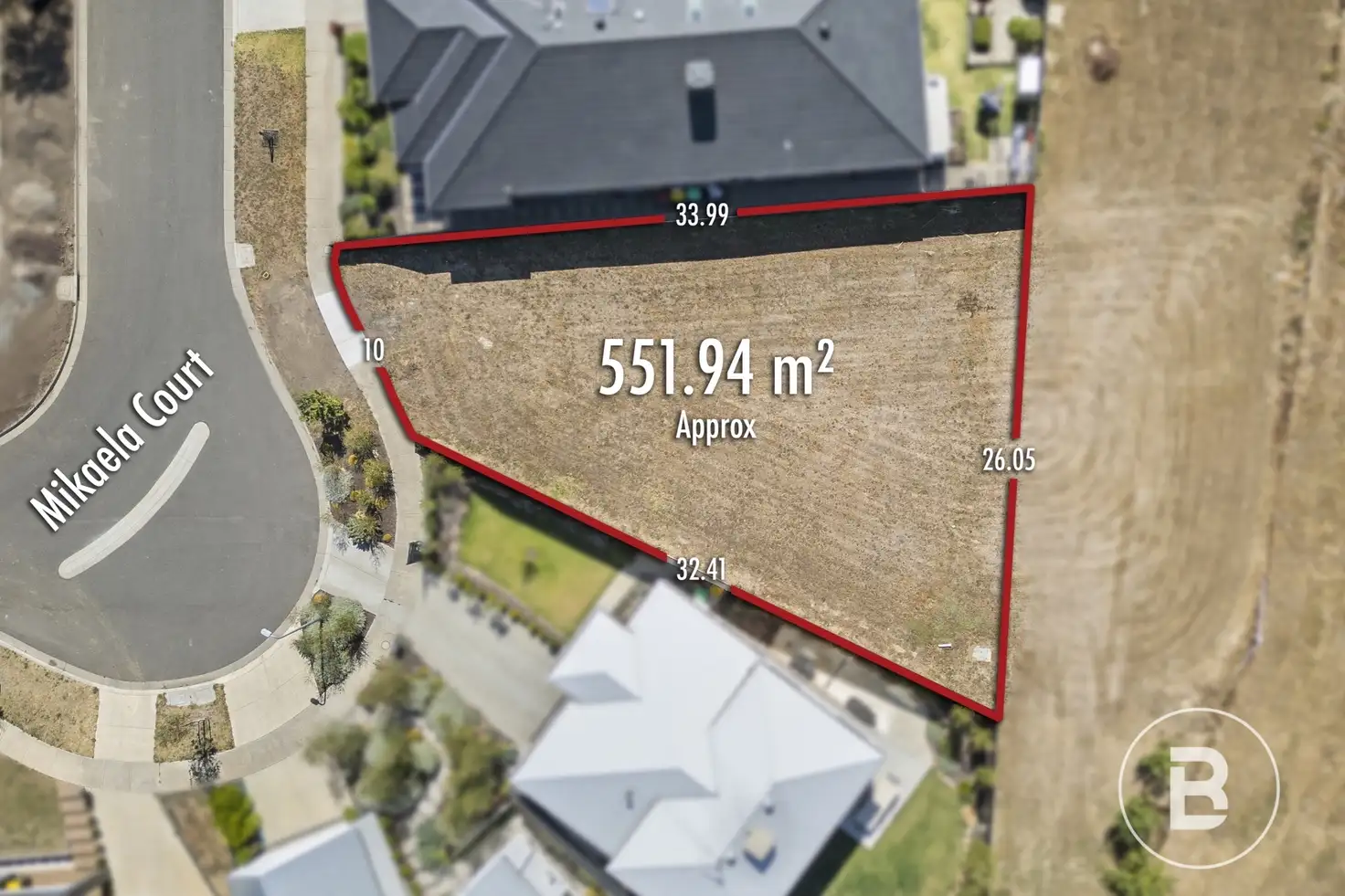 Main view of Homely land listing, 9 Mikaela Court, Ballarat North VIC 3350