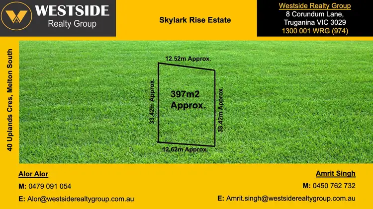 Main view of Homely land listing, 40 Uplands Crescent, Melton South VIC 3338
