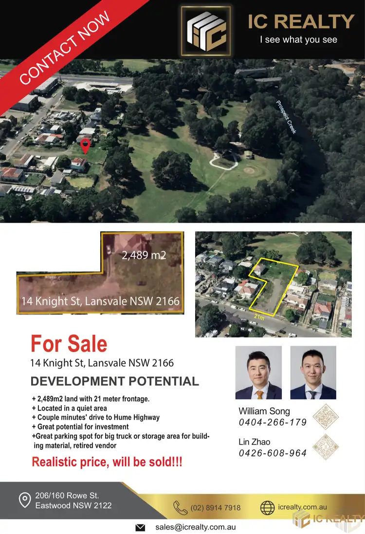 Main view of Homely land listing, 14 Knight Street, Lansvale NSW 2166