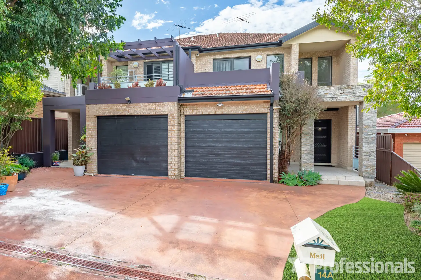 Main view of Homely semi-detached listing, 14A Amberdale Avenue, Picnic Point NSW 2213