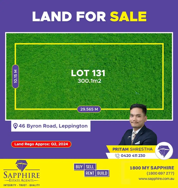 Main view of Homely land listing, LOT 131 46 Byron Road, Leppington NSW 2179