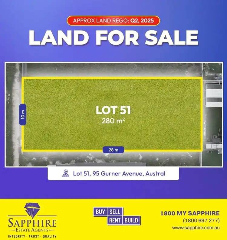 Main view of Homely land listing, LOT 51 95 Gurner Avenue, Austral NSW 2179
