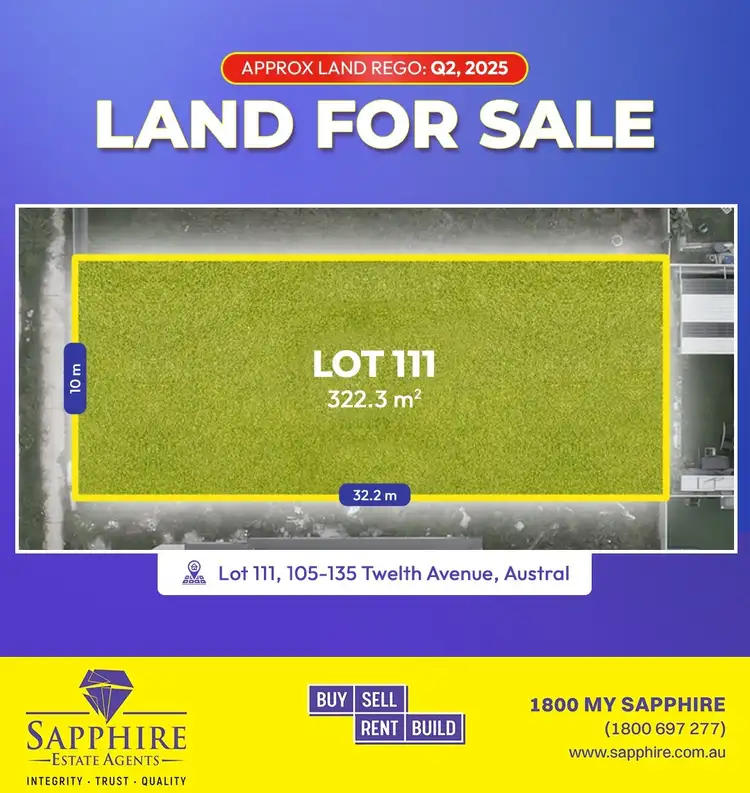 Main view of Homely land listing, LOT 111 105-135 Twelth Avenue, Austral NSW 2179
