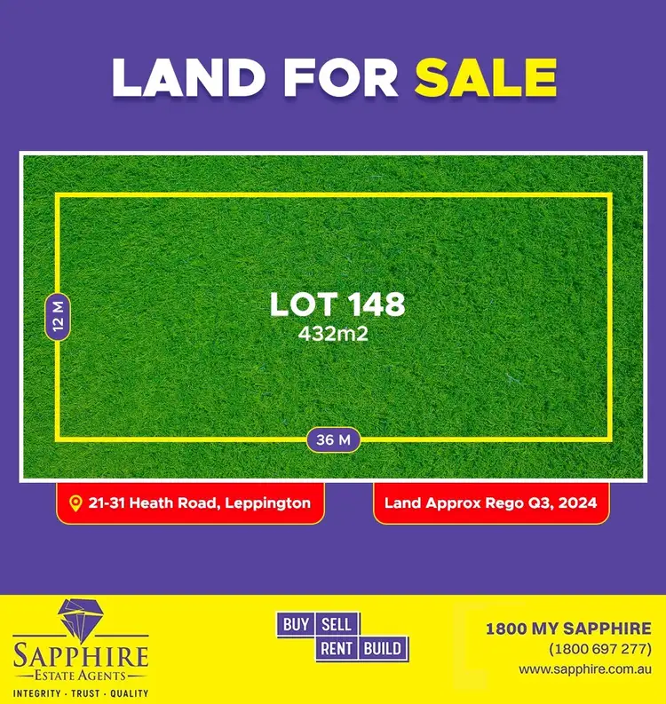 Main view of Homely land listing, LOT 148 21-31 Heath Road, Leppington NSW 2179