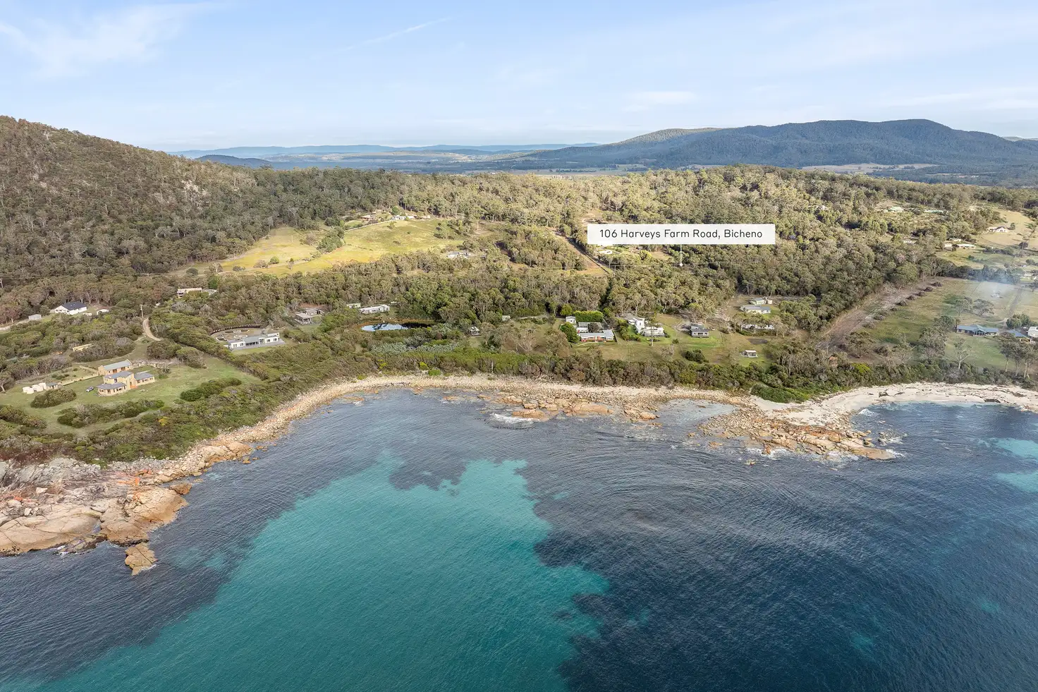 Main view of Homely land listing, 106 Harveys Farm Road, Bicheno TAS 7215
