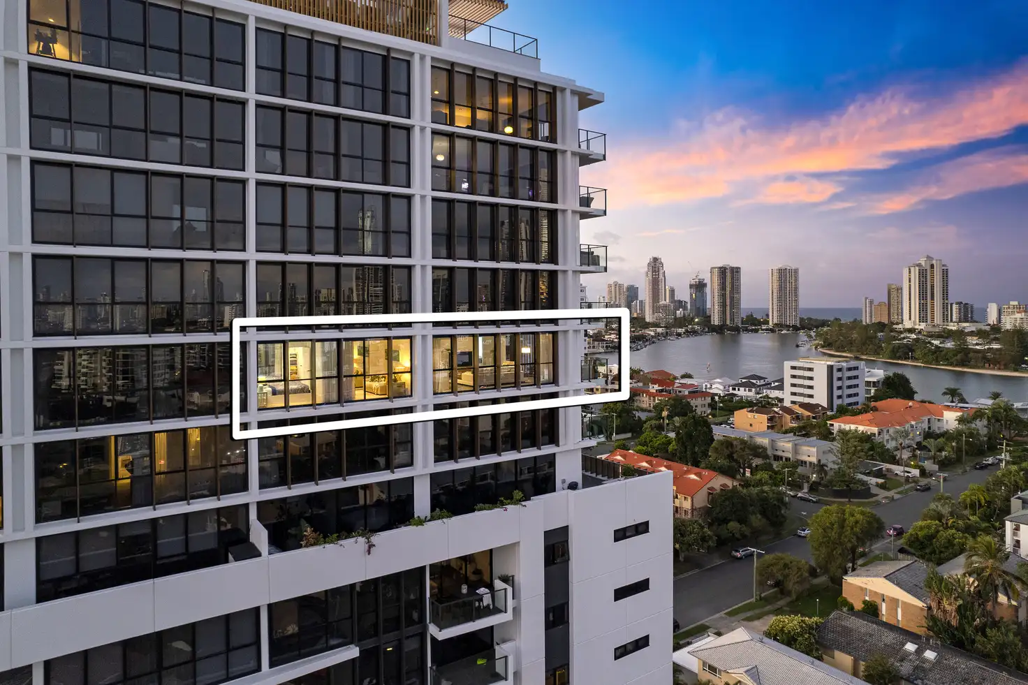 Main view of Homely apartment listing, 1204/28 Dalpura Street, Chevron Island QLD 4217