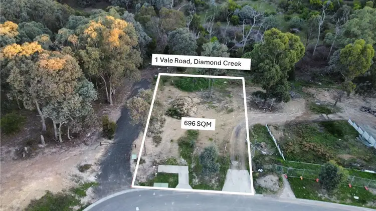 Main view of Homely land listing, 1 Vale Road, Diamond Creek VIC 3089