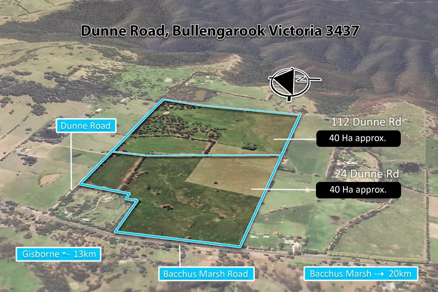 Main view of Homely rural property listing, 24 & 112 Dunne Road, Bullengarook VIC 3437