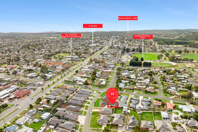 Second view of Homely townhouse listing, 22 Westcliffe Crescent, Sebastopol VIC 3356