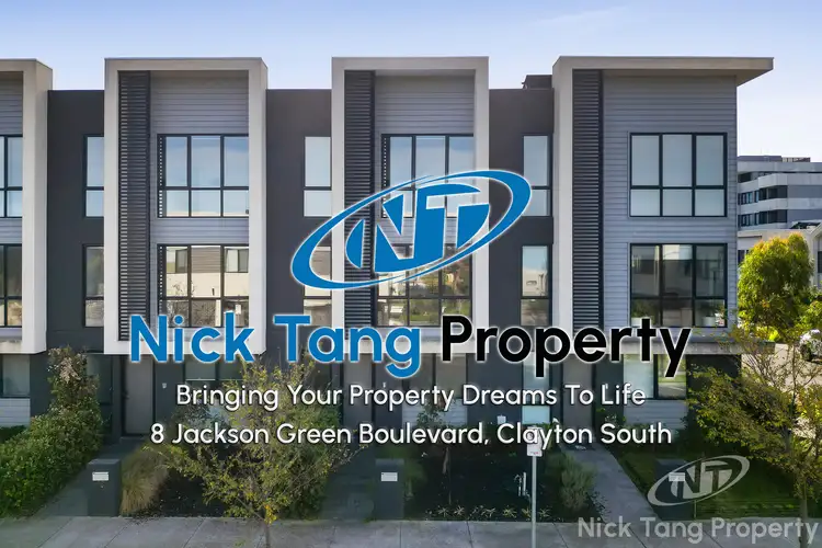 Main view of Homely townhouse listing, 8 Jackson Green Boulevard, Clayton South VIC 3169