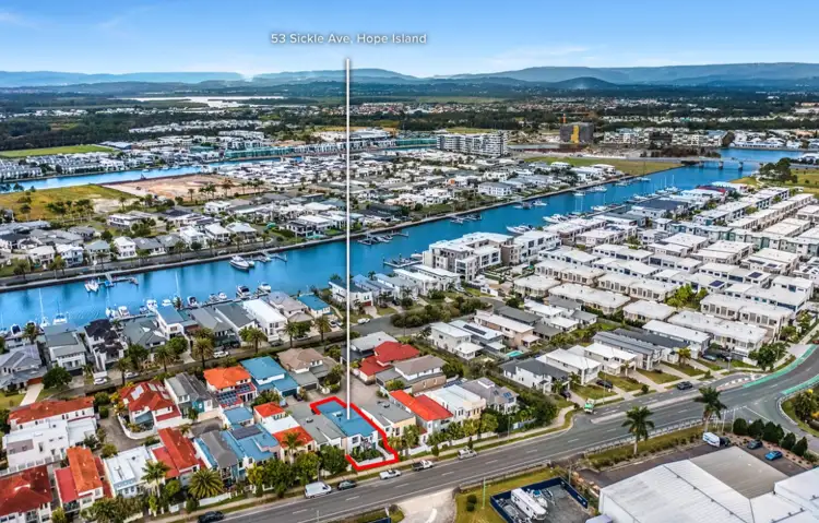 Main view of Homely villa listing, 53 Sickle Avenue, Hope Island QLD 4212