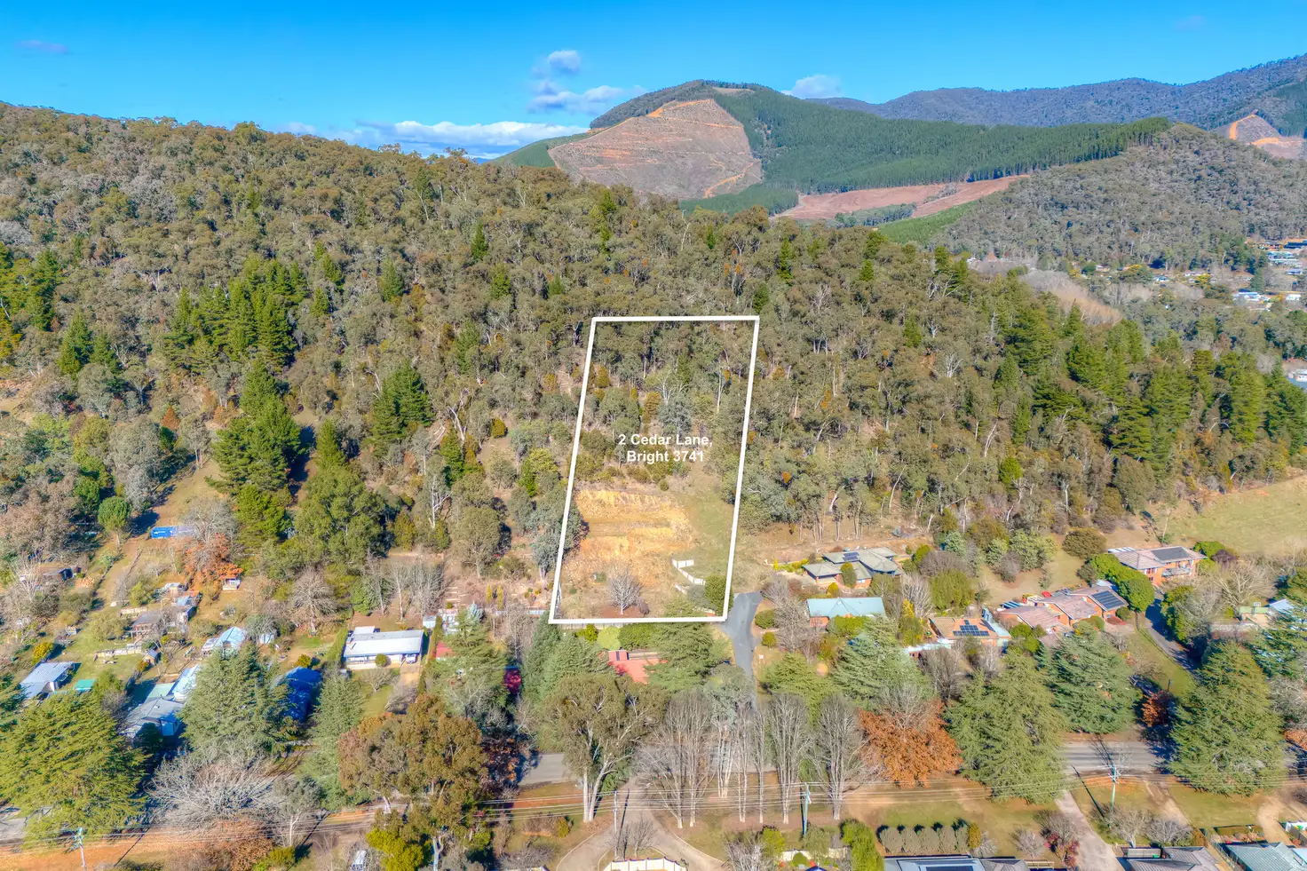 Main view of Homely land listing, 2 Cedar Lane, Bright VIC 3741