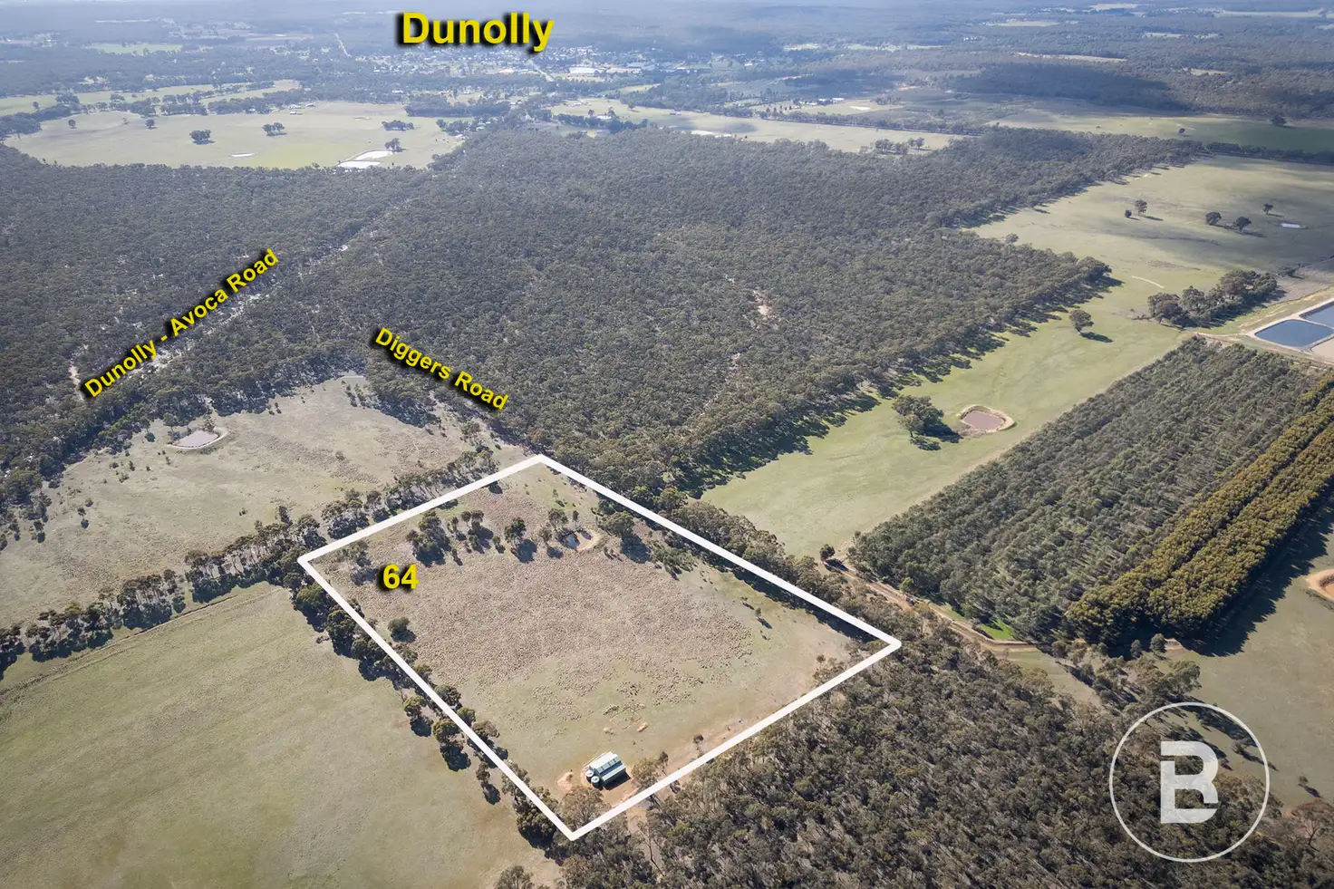 Main view of Homely land listing, 64 Diggers Track, Dunolly VIC 3472