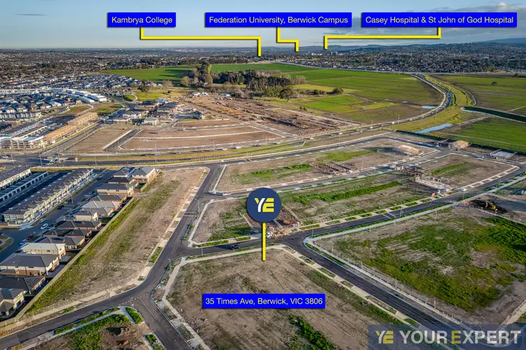 Main view of Homely land listing, 35 Times Avenue, Berwick VIC 3806
