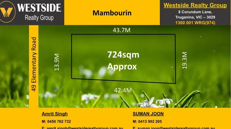 Main view of Homely land listing, 49 Elementary Road, Mambourin VIC 3024