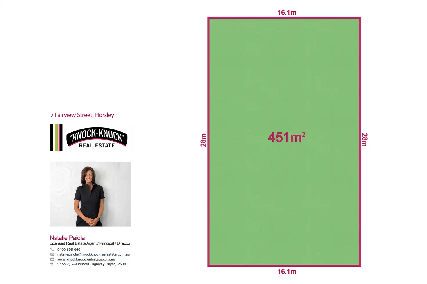 Main view of Homely land listing, LOT 219, 7 Fairview Street, Horsley NSW 2530