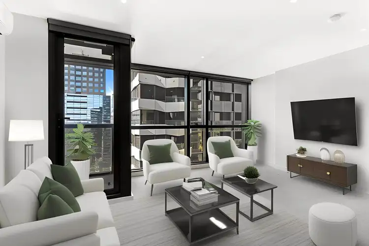 Third view of Homely apartment listing, 2010/155 Franklin Street, Melbourne VIC 3000