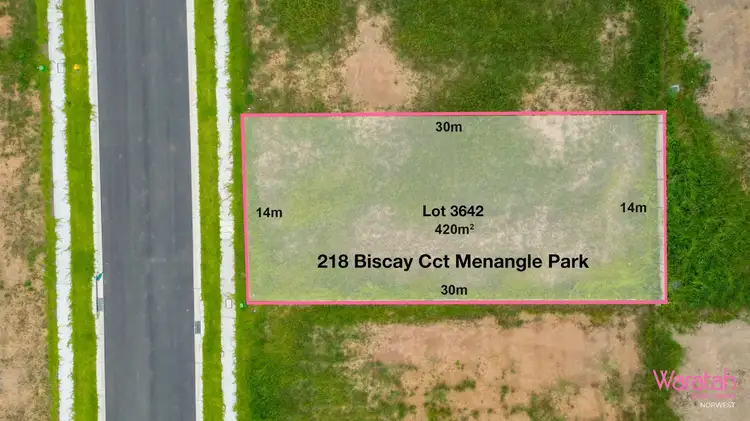 Main view of Homely land listing, 218 Biscay Circuit, Menangle Park NSW 2563