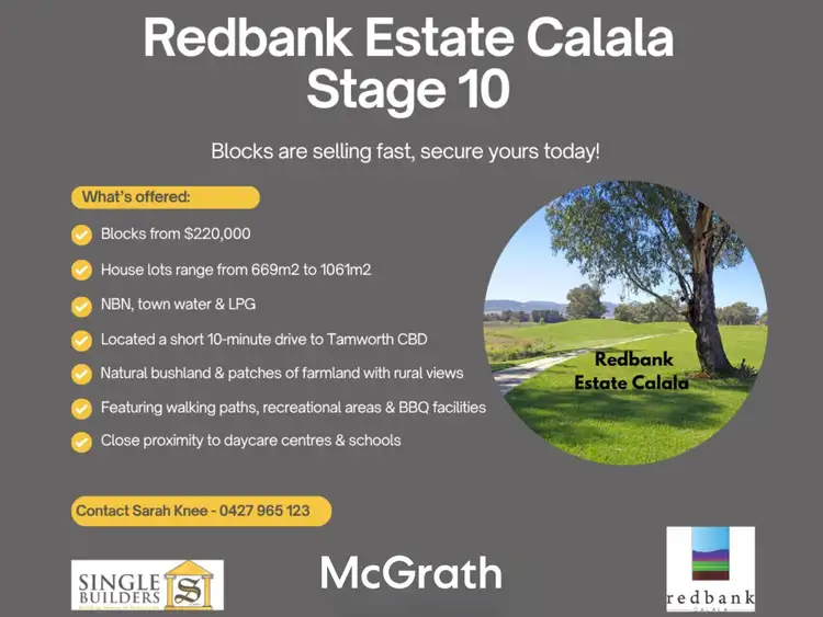 Redbank Estate - Stage 10, Tamworth NSW 2340
