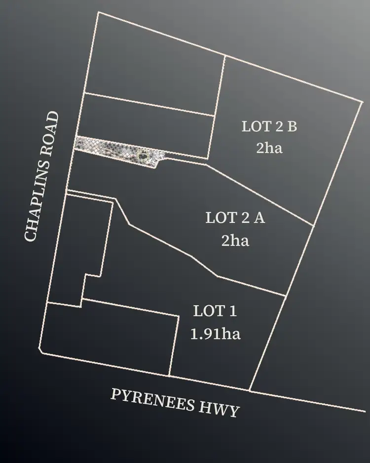 Main view of Homely land listing, LOT 1,2A,2, 26 Chaplins Road, Carisbrook VIC 3464