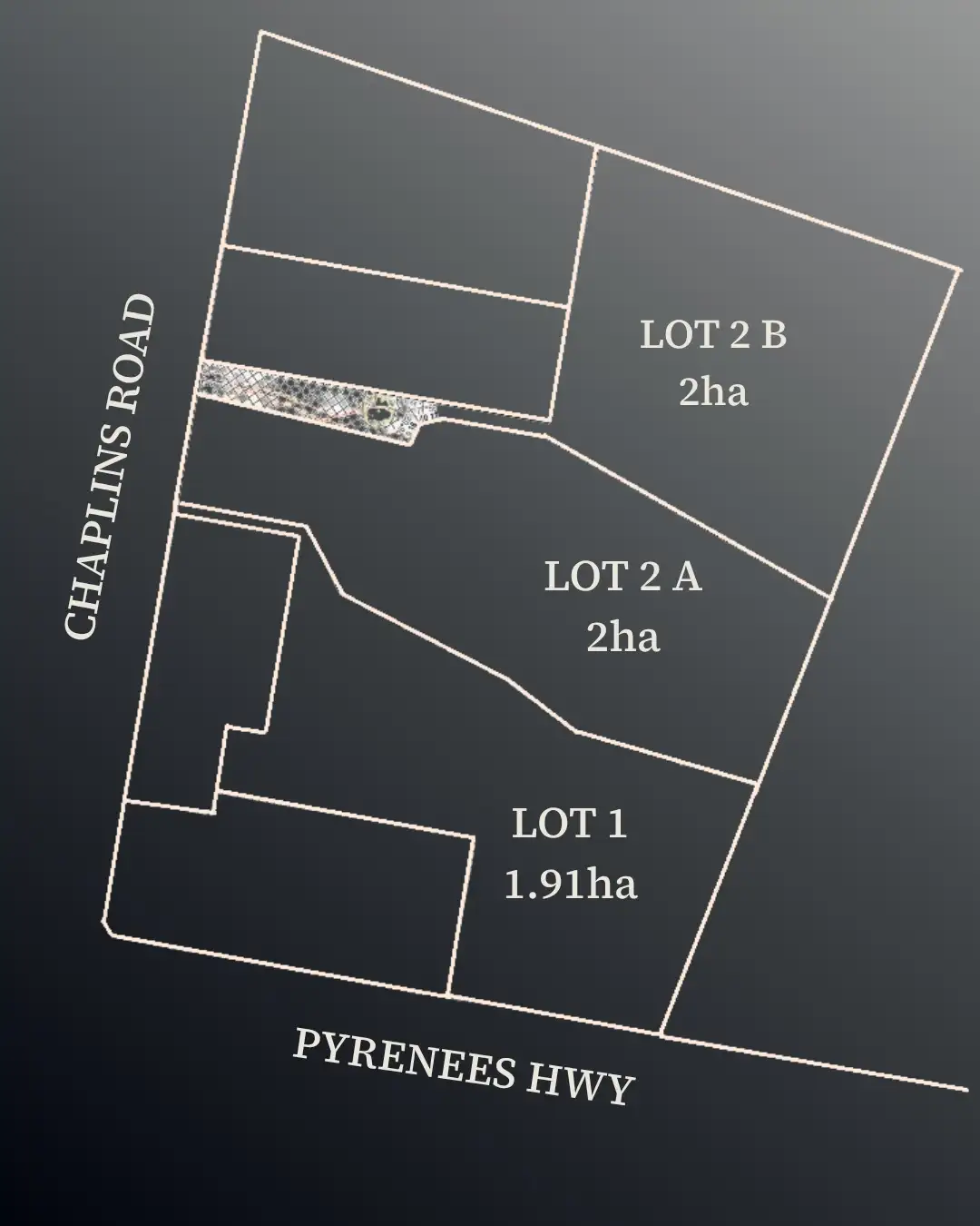 Main view of Homely land listing, LOT 1,2A,2, 26 Chaplins Road, Carisbrook VIC 3464