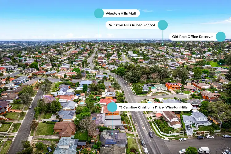 Main view of Homely house listing, 15 Caroline Chisholm Drive, Winston Hills NSW 2153