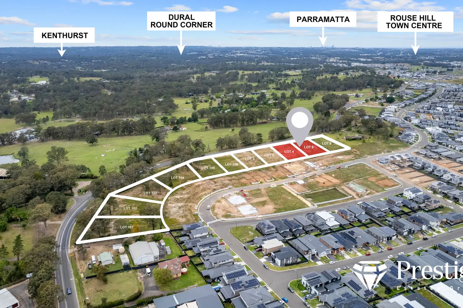 Main view of Homely land listing, LOT 4+5, 156+158-16 Old Pitt Town Road, Box Hill NSW 2765
