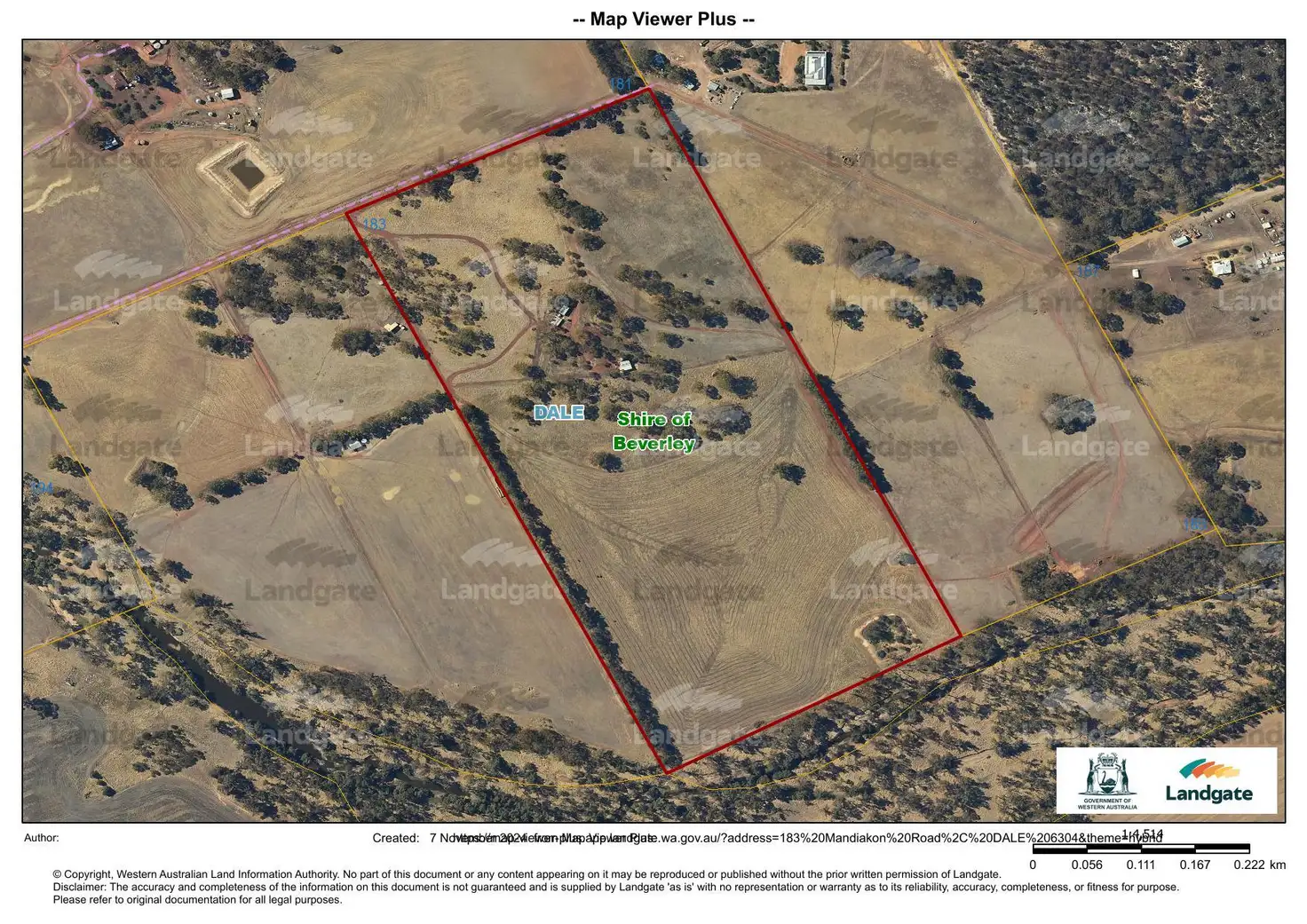 Main view of Homely rural property listing, 183 Mandiakon Road, Dale WA 6304