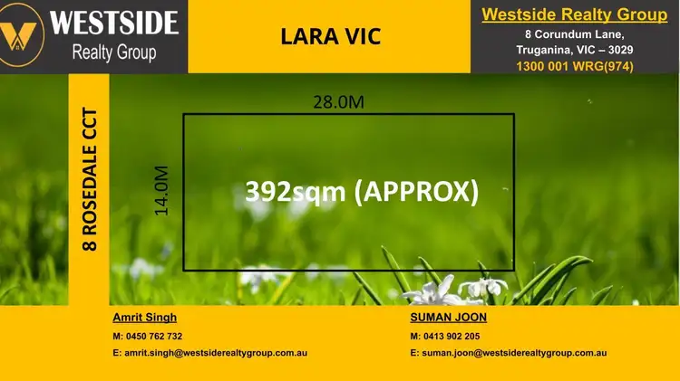 Main view of Homely land listing, 8 Rosedale Circuit, Lara VIC 3212