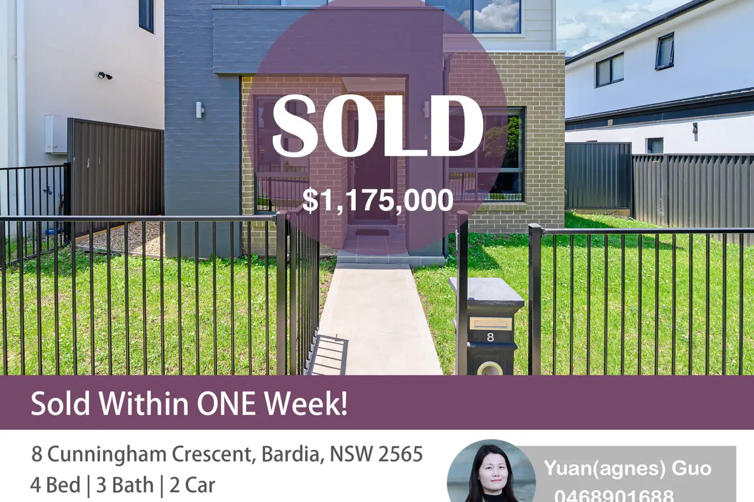 Main view of Homely house listing, 8 Cunningham Crescent, Bardia NSW 2565