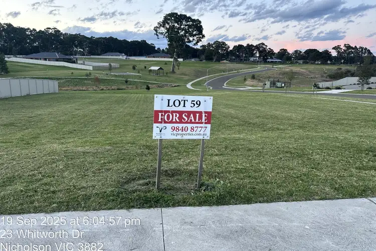 LOT Lot 59, 23 Whitworth Drive, Nicholson VIC 3882