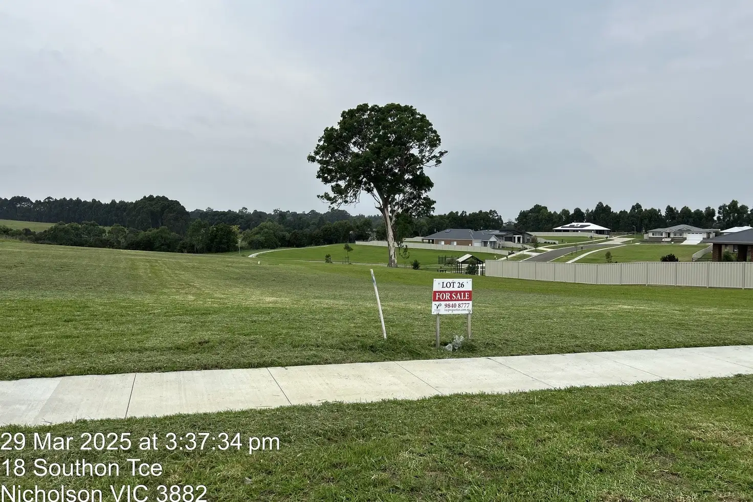 Main view of Homely land listing, LOT Lot 26, 20 Southon Terrace, Nicholson VIC 3882