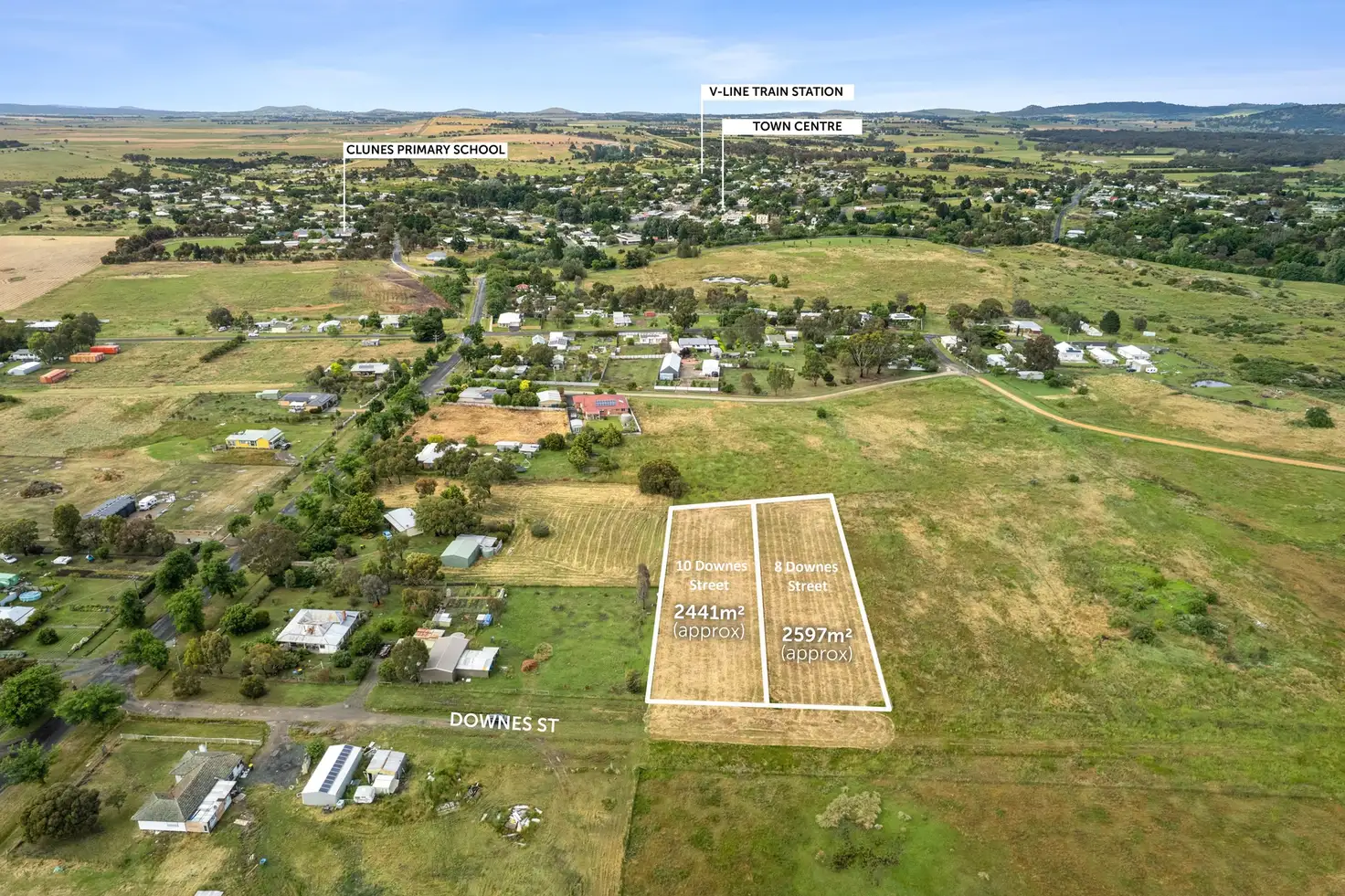 Main view of Homely land listing, 8 Downes Street, Clunes VIC 3370