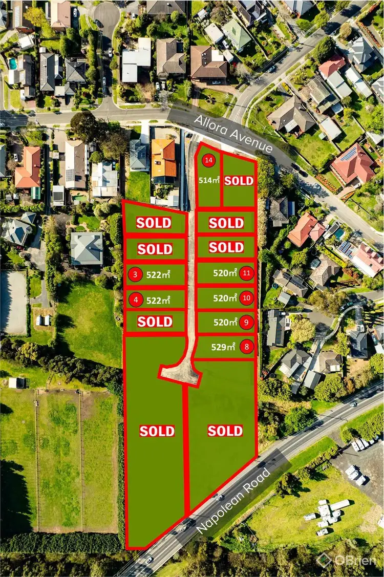 LOT 8 & 9, 17 Allora Avenue, Ferntree Gully VIC 3156