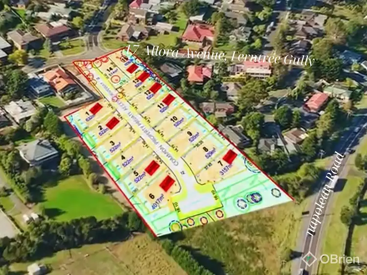 Sixth view of Homely land listing, LOT 8 & 9, 17 Allora Avenue, Ferntree Gully VIC 3156