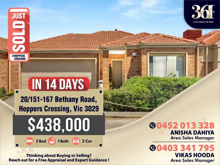 20/151-167 Bethany Road, Hoppers Crossing VIC 3029