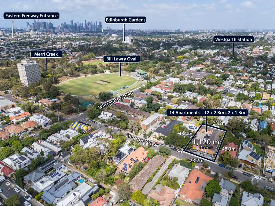 Main view of Homely block of units listing, 1-14/15 Simpson Street, Northcote VIC 3070