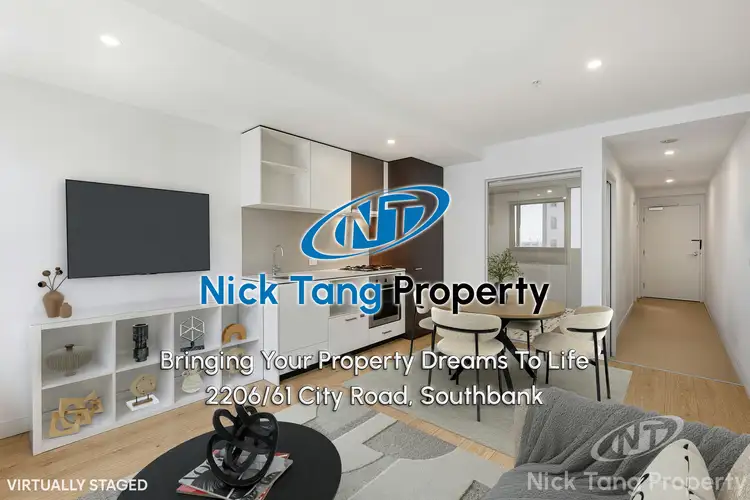 Main view of Homely apartment listing, 2206/61 City Road, Southbank VIC 3006