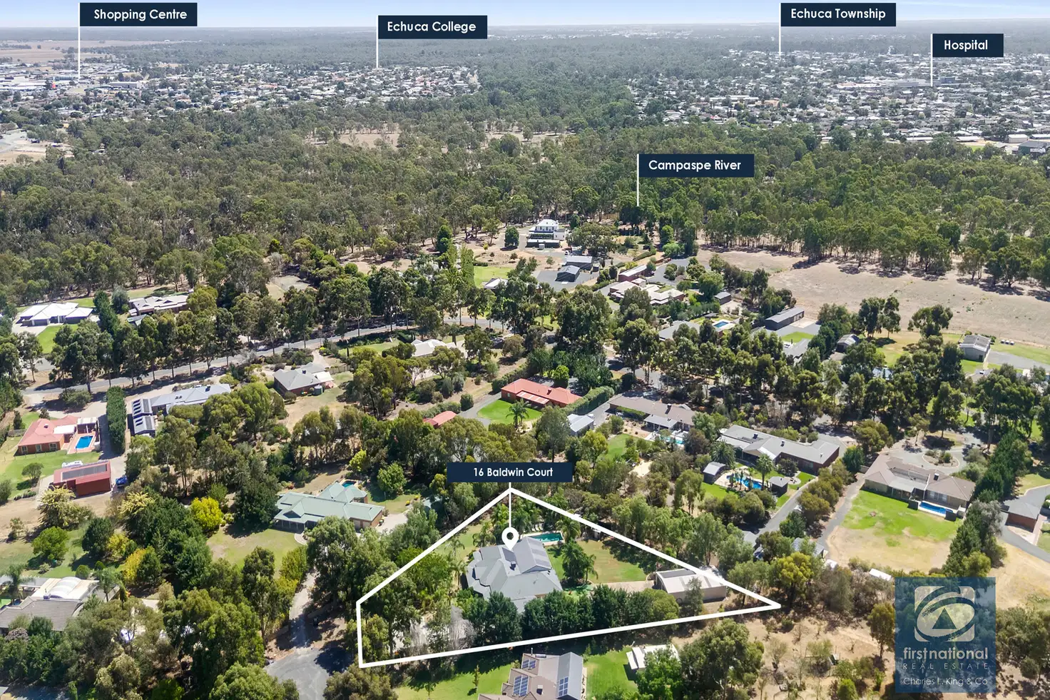 Main view of Homely house listing, 16 Baldwin Court, Echuca VIC 3564