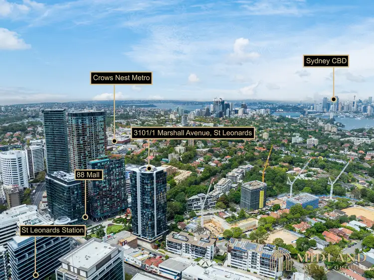 Third view of Homely apartment listing, 3101/1 Marshall Avenue, St Leonards NSW 2065