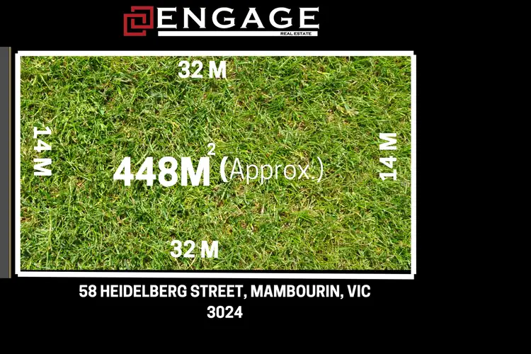 Main view of Homely land listing, 58 Heidelberg Street, Mambourin VIC 3024