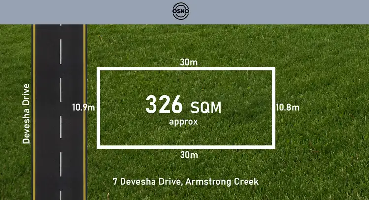 Main view of Homely land listing, LOT 21, 7 Devesha Drive, Armstrong Creek VIC 3217